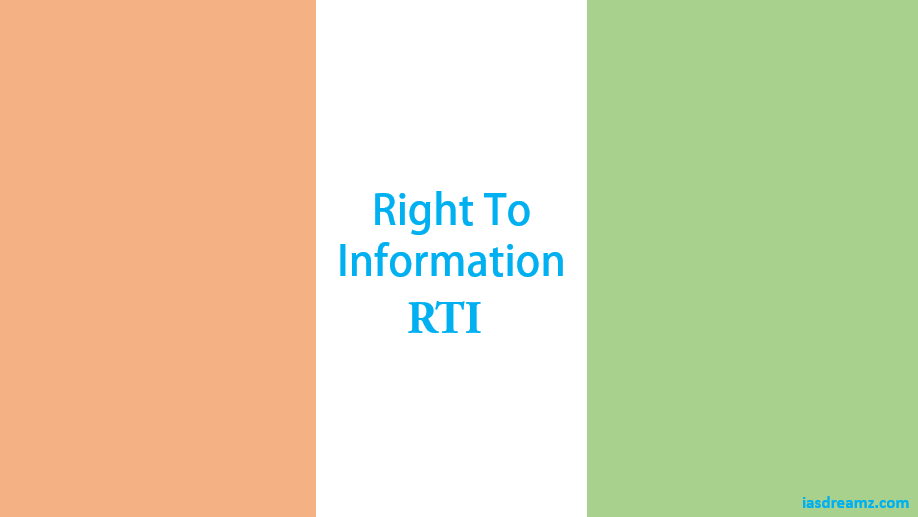 right to information/rti